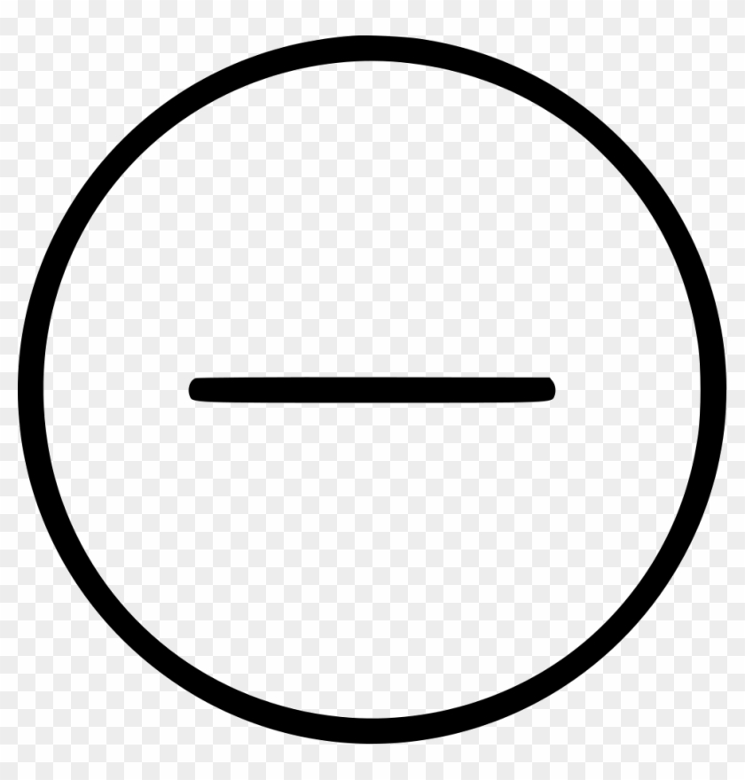 Circle Shape Minus Remove Sign Png Icon - White Circle Clipart Png Transparent Png #3445639
