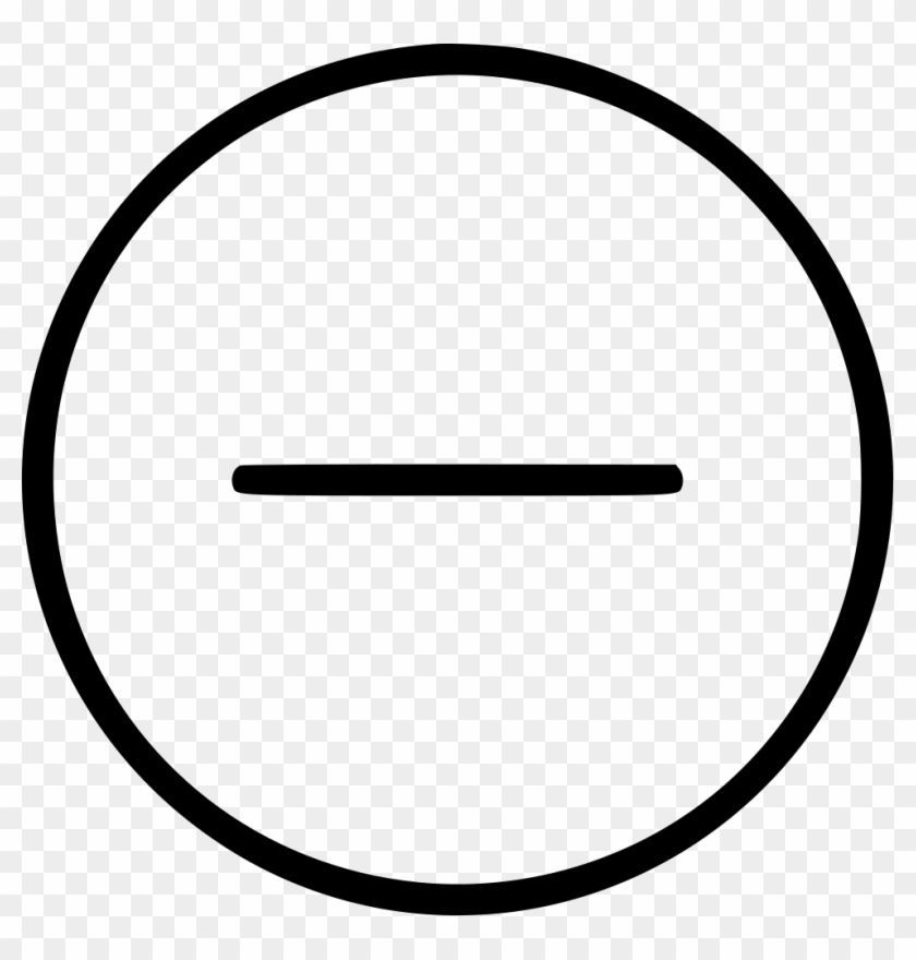 Circle Shape Minus Remove Sign Png Icon - White Circle Clipart Png Transparent Png