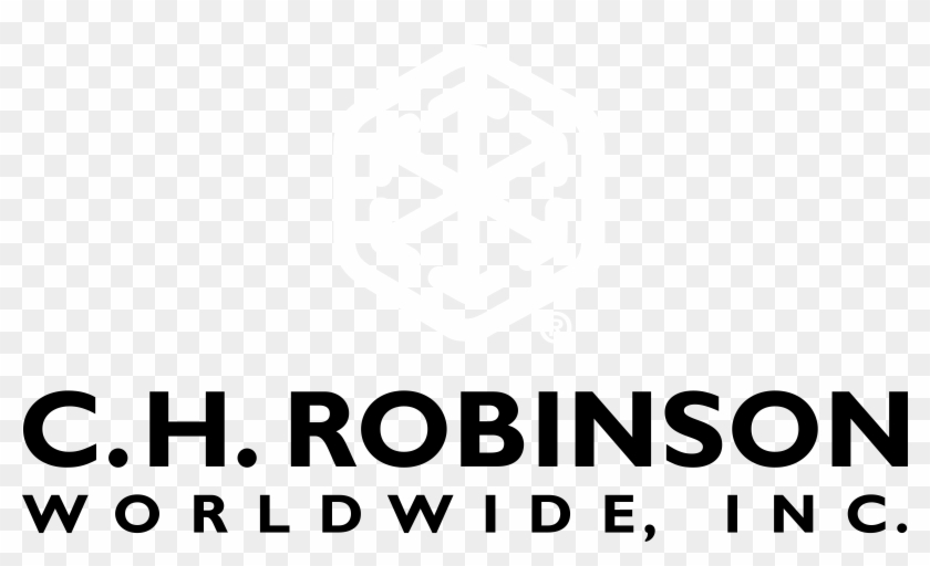 Ch Robinson 1 Logo Black And White - Ch Robinson Worldwide Clipart #3445780