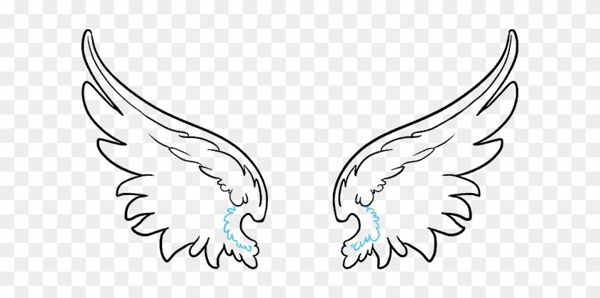 Heavenly Drawing Angel - Angel Wings Drawing Clipart #3445931