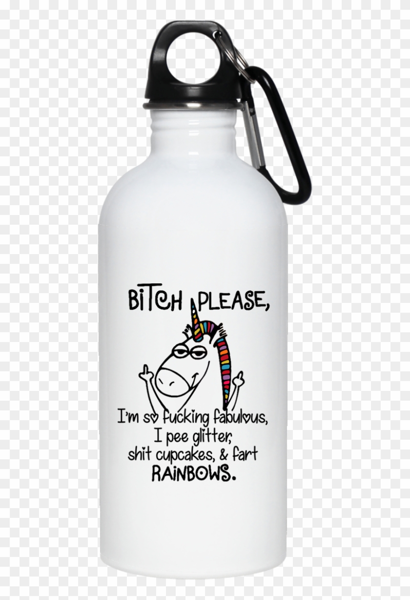 Unicorn Bitch Please I'm So Fucking Fabulous I Pee - Water Bottle Clipart