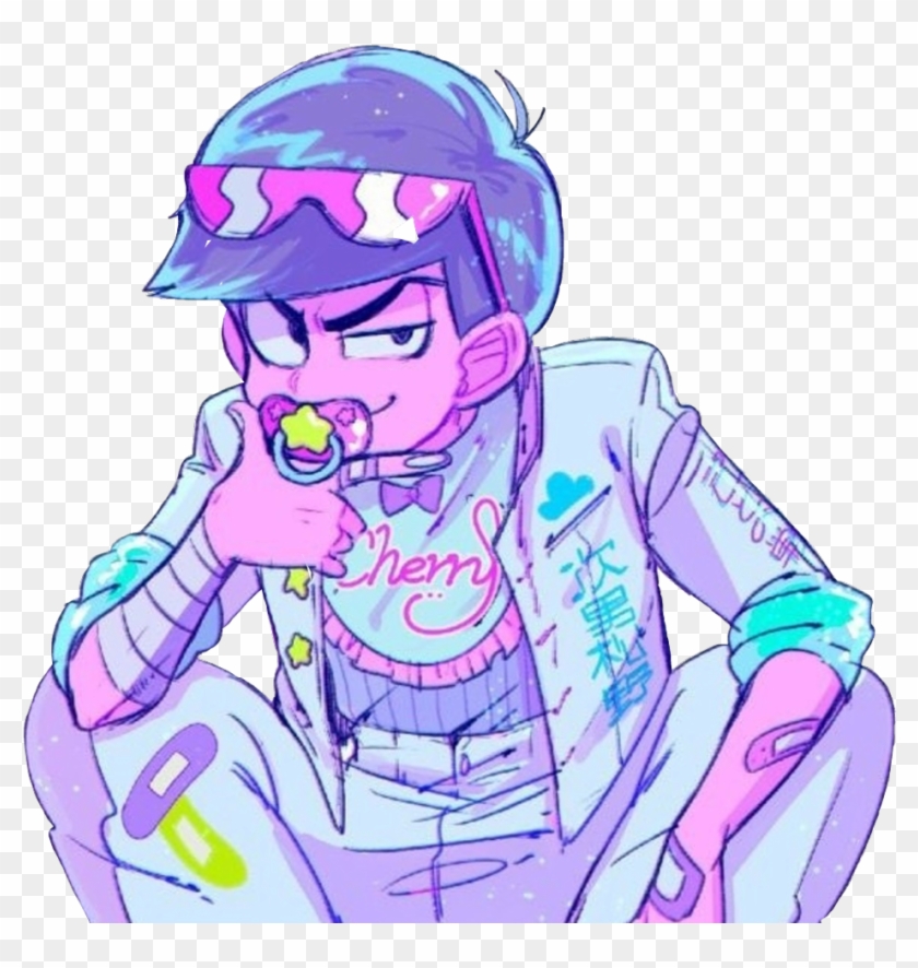 #osomatsusan #karamatsu #ichimatsu #osomatsu #choromatsu - Karamatsu Pastel Clipart #3446846