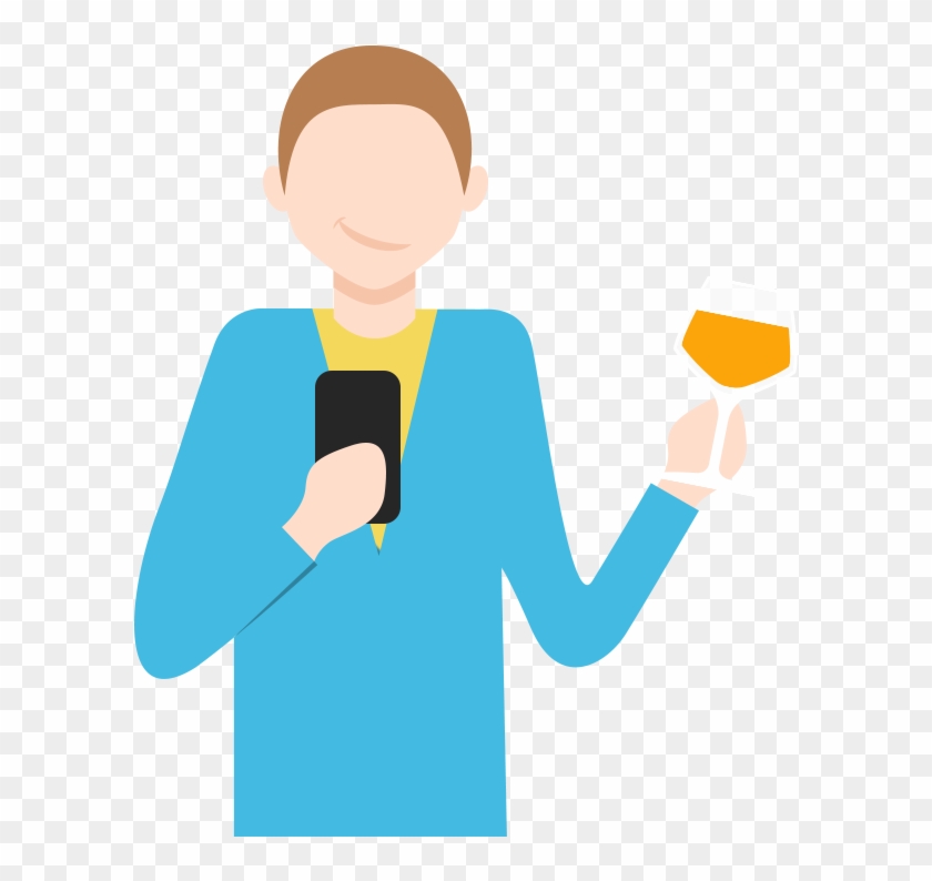 Open Bar Fan - Illustration Clipart