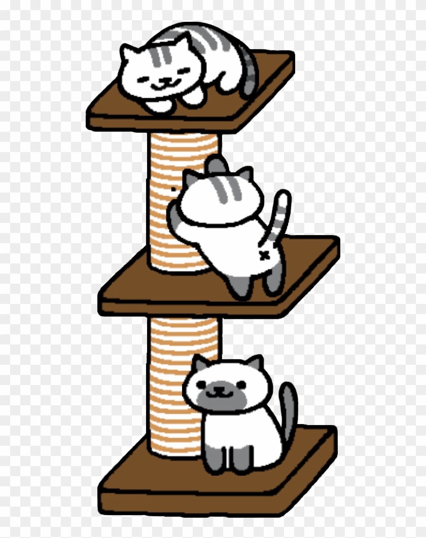 “mack, Melange And Marshmallow With The Three-tier - Neko Atsume Macchiato And Melange Clipart