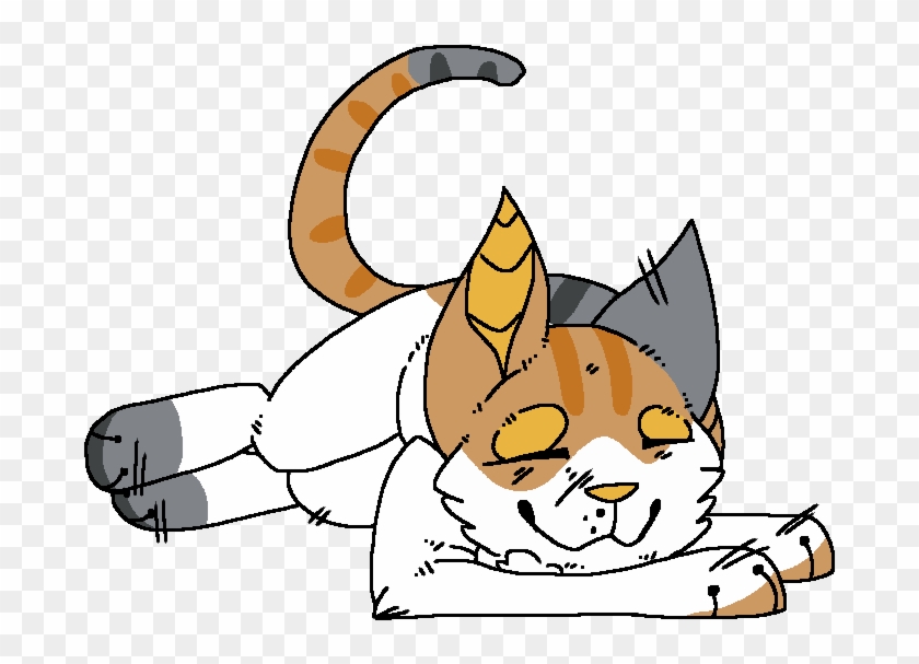 Details - Cat Grabs Treat Clipart