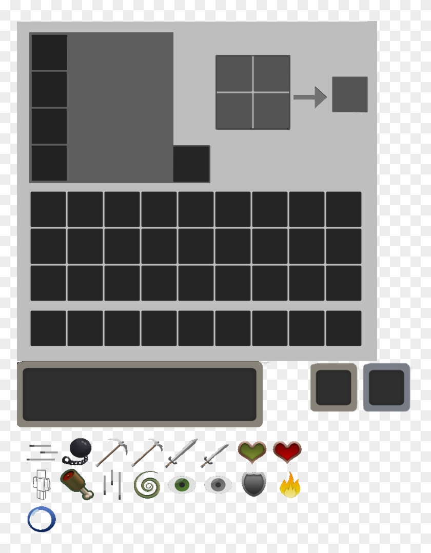 Minecraft Inventory Png - Minecraft 1.12 Inventory Png Clipart