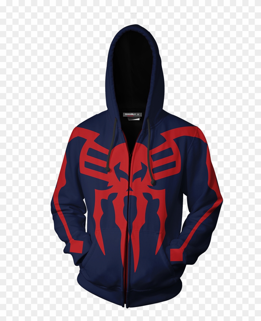 Spider-man 2099 Cosplay Ps4 Zip Up Hoodie Jacket Fullprinted - Devil May Cry Vergil Jacket Clipart #3447906