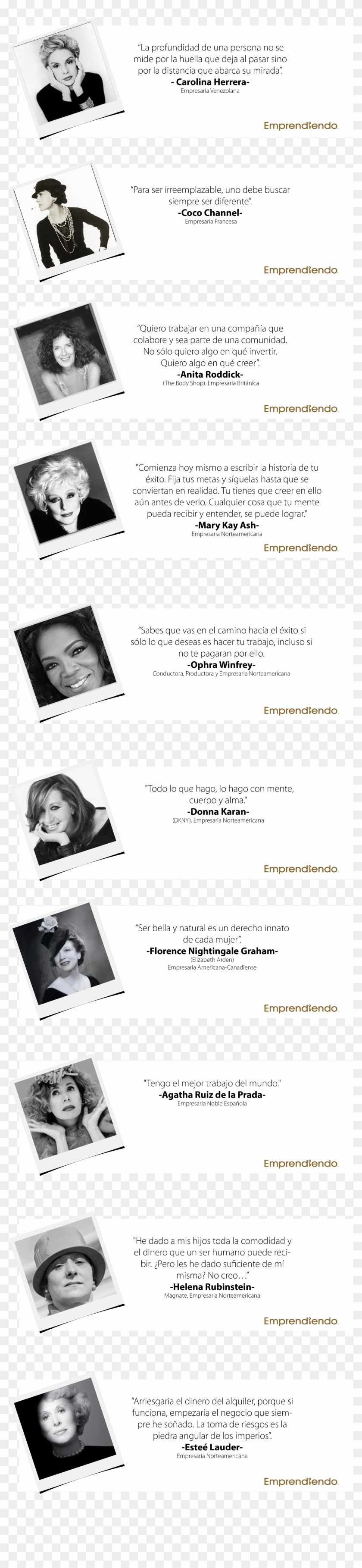 10 De Las Mejores Frases De Empresarias Exitosas - Collage Clipart #3448020
