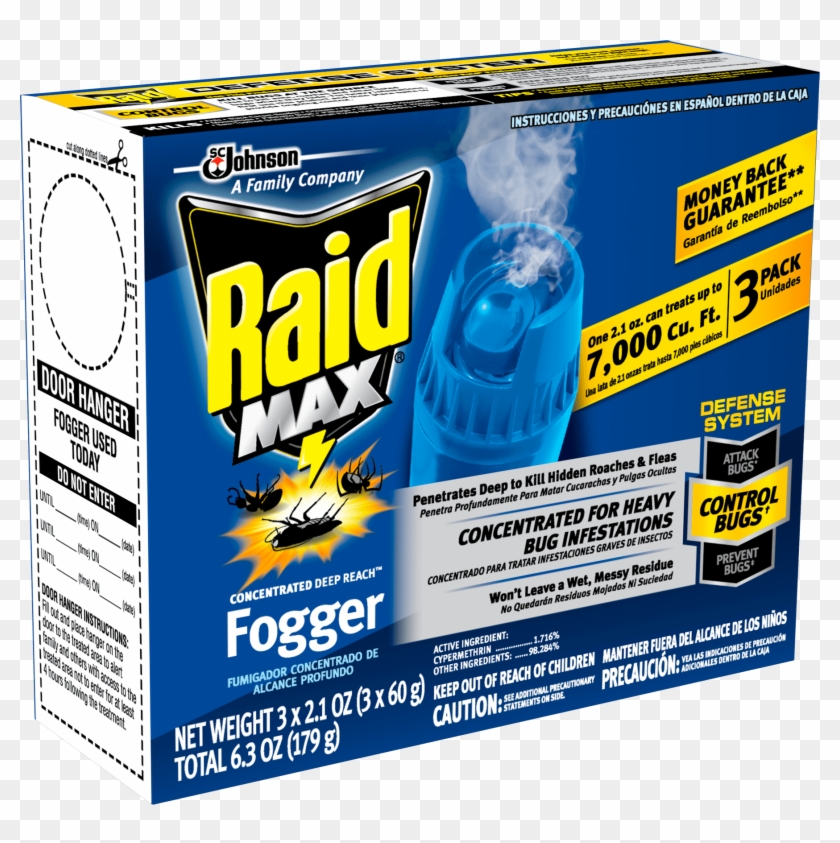 Raid Max® Concentrated Deep Reach™ Fogger - Raid Max Fogger Clipart #3448160