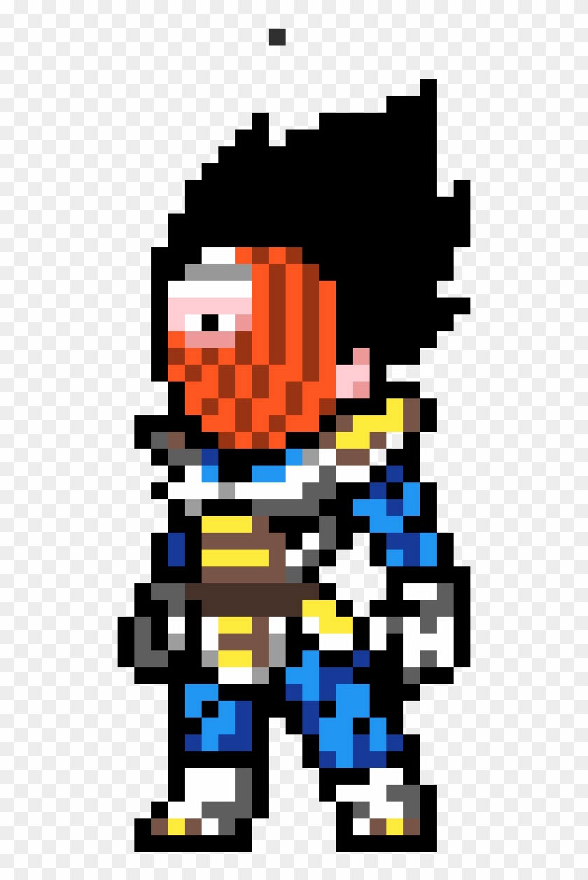 Vegeta Tobi - Hama Beads Dragon Ball Clipart