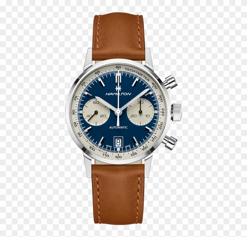 Intra-matic Auto Chrono - Hamilton American Classic Intra Matic Auto Chrono Blue Clipart #3448183