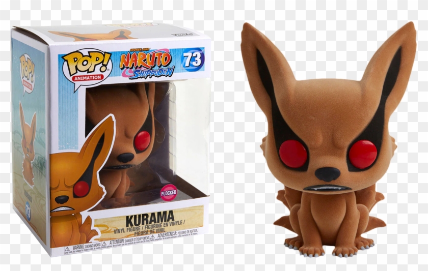 Naruto - Funko Pop Kurama Flocked Clipart #3448446