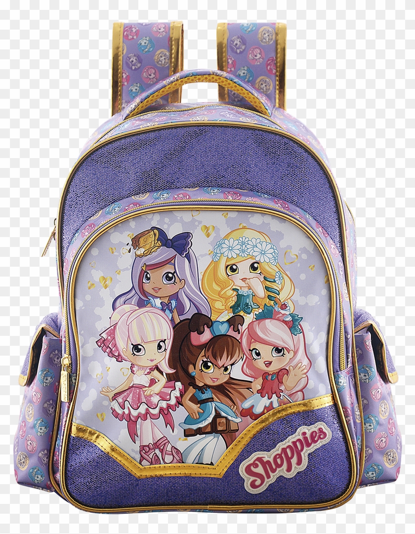 Mochila 14 Shoppies Shop Together - Shopkins Shoppies Mochila Clipart