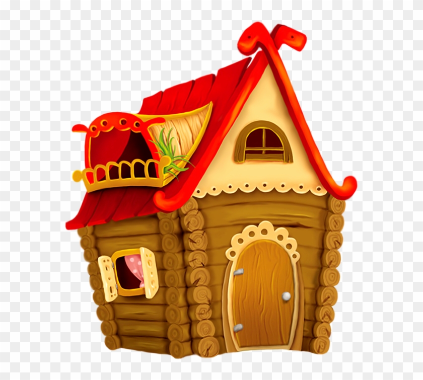 Fairytale Clipart Medieval Town - Casita Animada Png Transparent Png #3448914