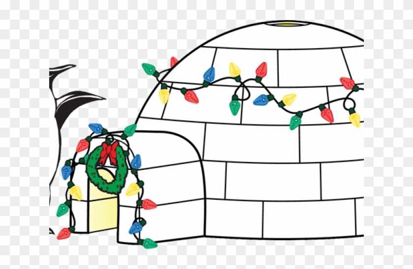 Igloo Clipart Christmas - Christmas Igloo Clipart - Png Download #3448982