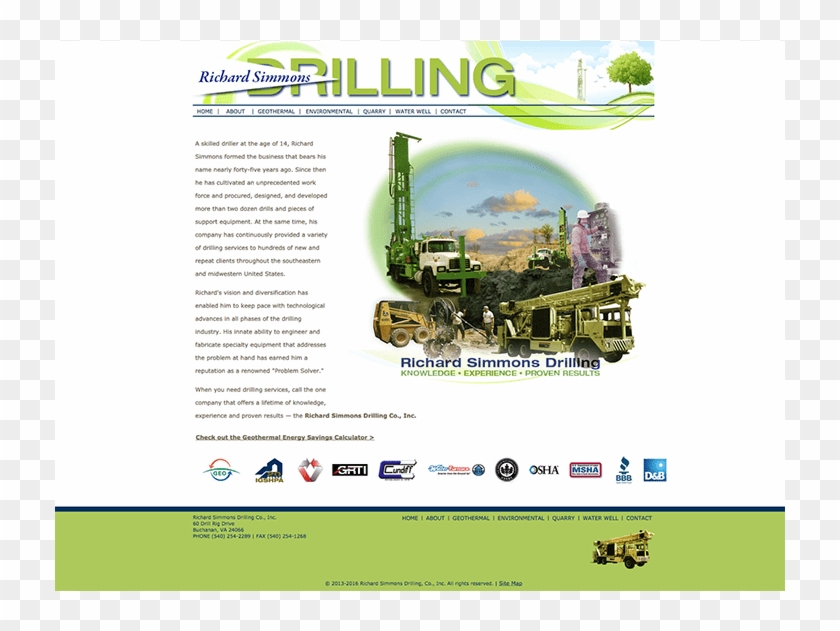 Richard Simmons Drilling Co - Flyer Clipart