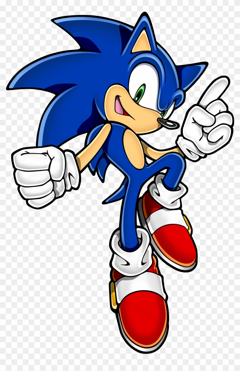 Typically The Modern Sonic Design Uses This Style While - Sonic Rush Adventure Sonic Clipart #3449229