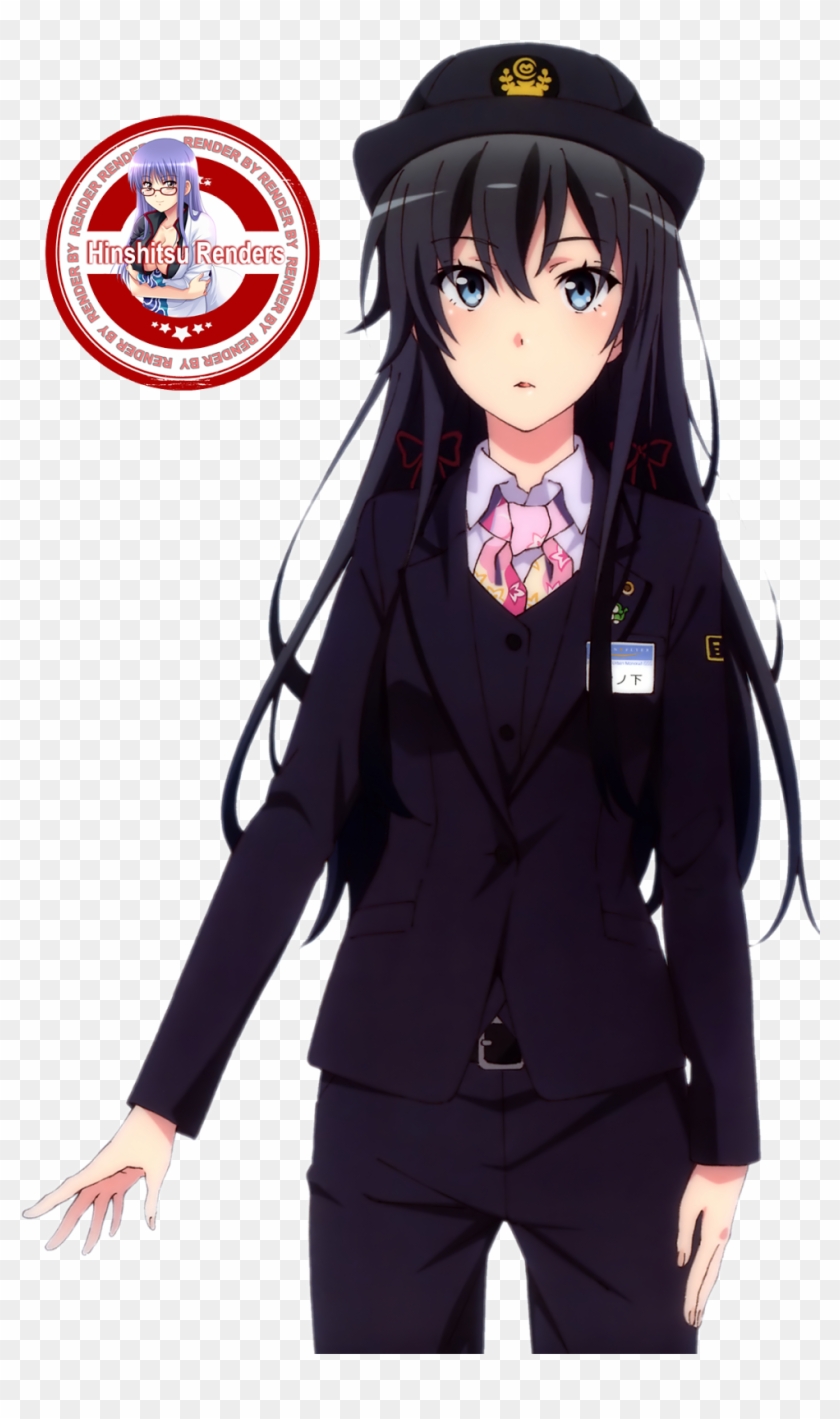 Yukino Yukinoshita Agent Uniform Render - Oregairu Render Clipart