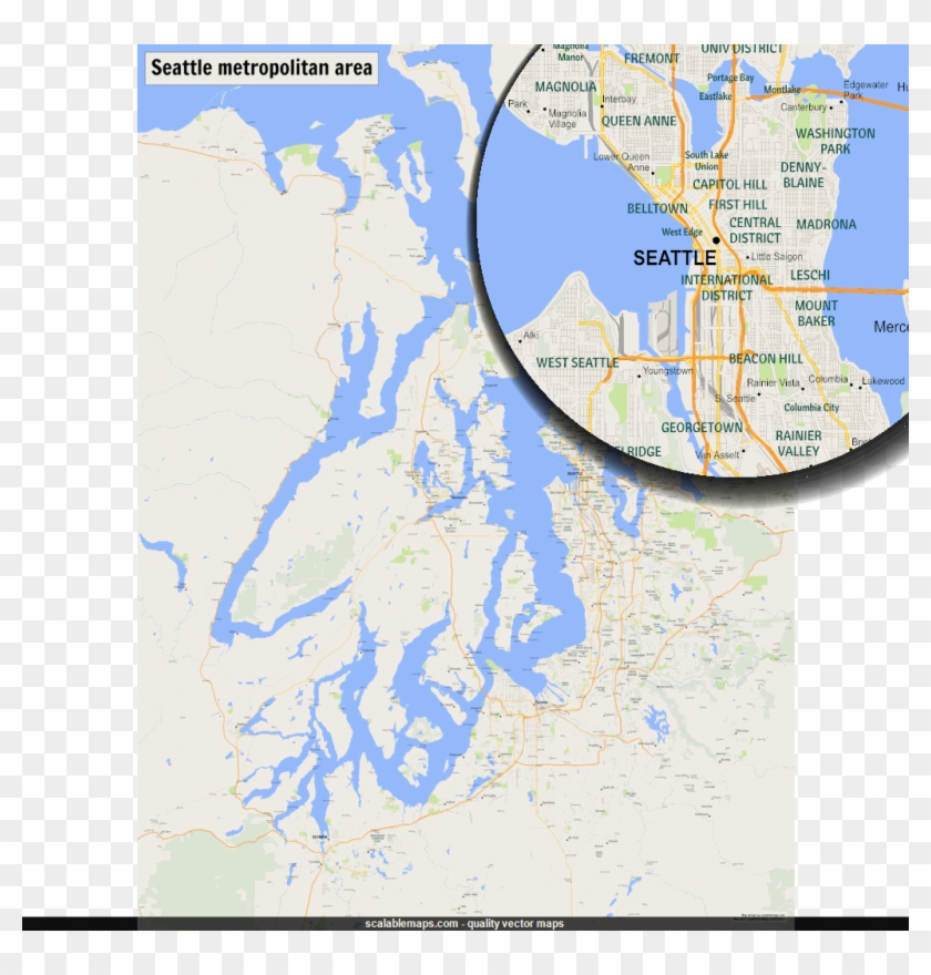 New - Puget Sound Wood Map Clipart
