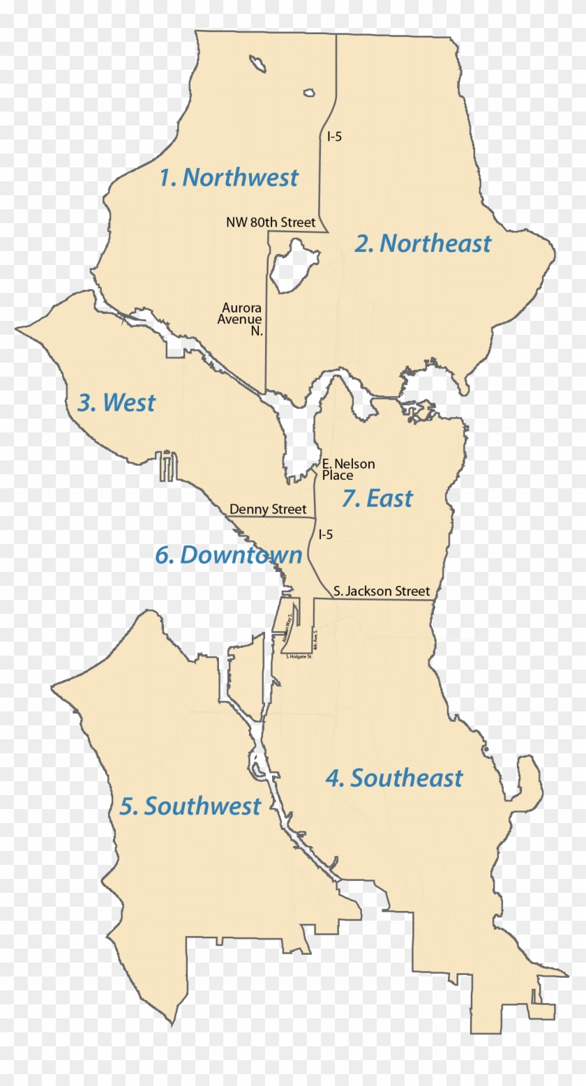 Design Review Boards - Vector Seattle Map Outline Clipart