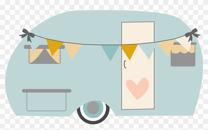 Retro Camper Clipart - Png Download