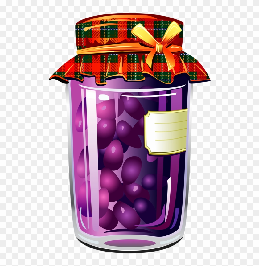 Jar Of Fruit - Банка С Вареньем Вектор Clipart #3450033