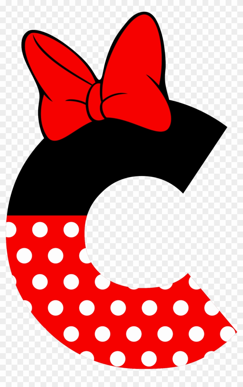 Image Result For Laço Minnie Rosa Png Mickey Mouse - Minnie Mouse Letter C Clipart #3450499