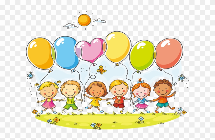 Los Ni Os Y Transparent Background - Kids Cartoon Balloon Clipart