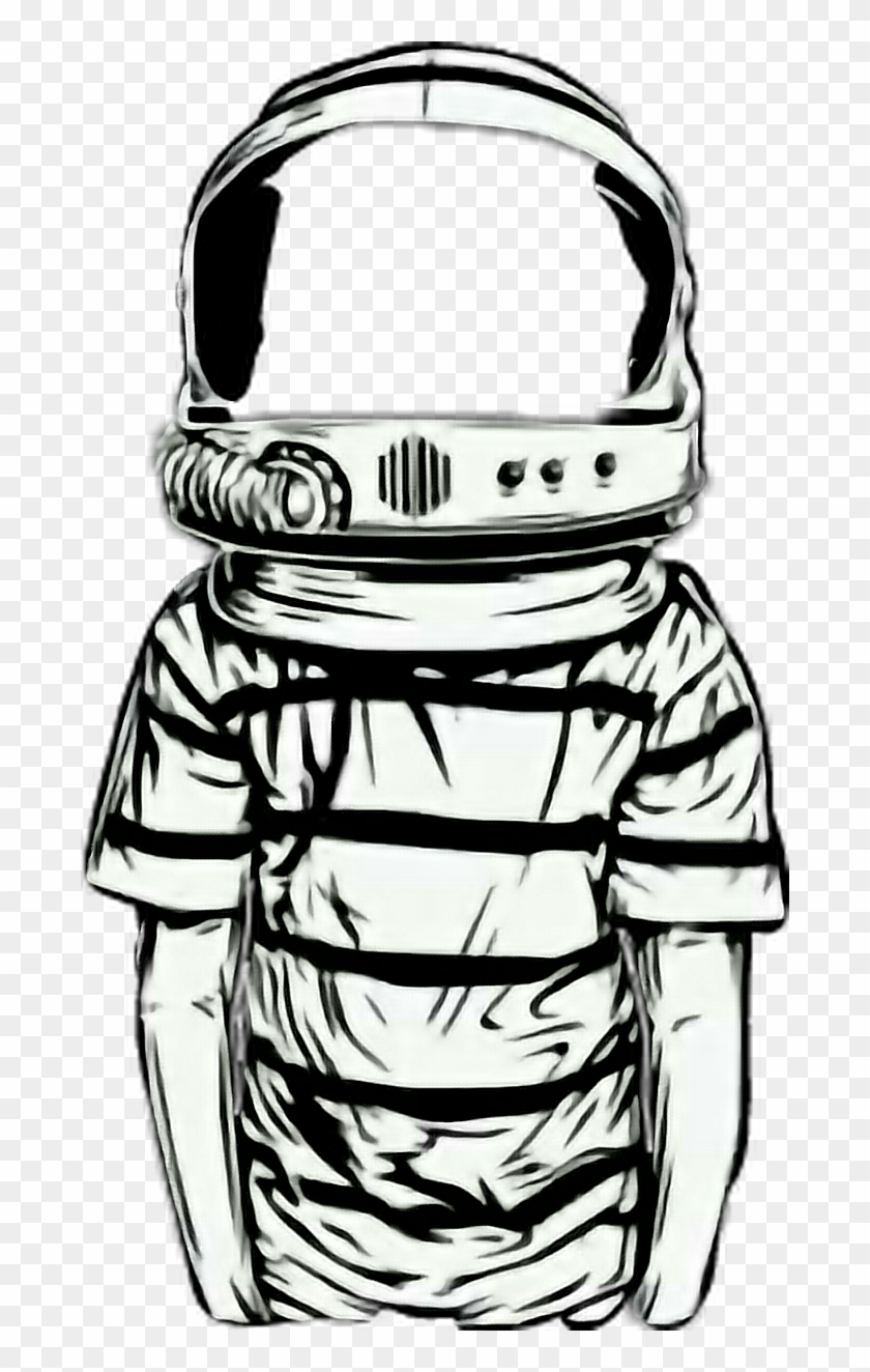 Moon Astronaut Astronauta Tumblr Moonlight Luna Lunall - Dibujo Astronauta Tumblr Png Clipart