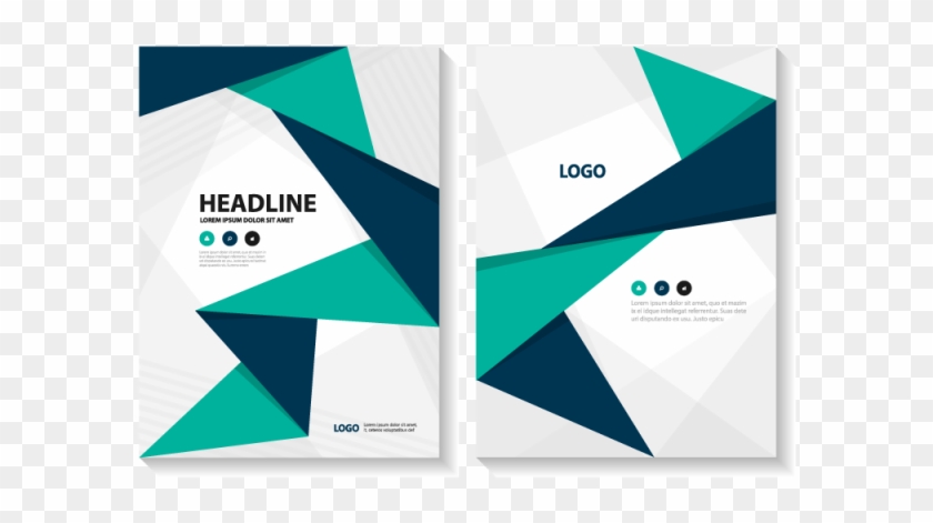 Clipart Freeuse Download Abstract Brochure Report For - แผ่น พับ เก๋ ๆ - Png Download