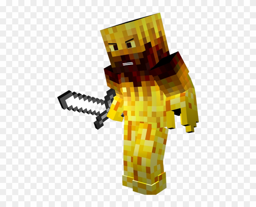 Super2 - Minecraft Blaze Render Clipart