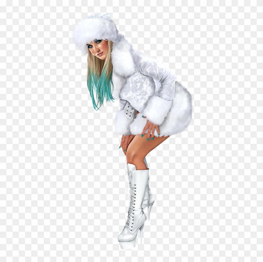 Tube Femme Hiver Png - Fur Clothing Clipart