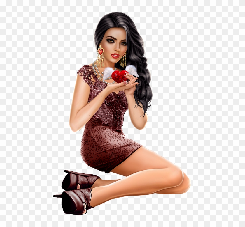 Femme Png, Tube St Valentin, Coeur, 14 Février - Photo Shoot Clipart