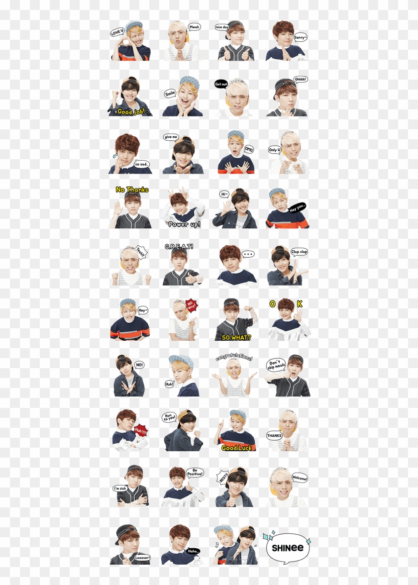 Shinee Special - Bts Line Stickers Png Clipart #3451669