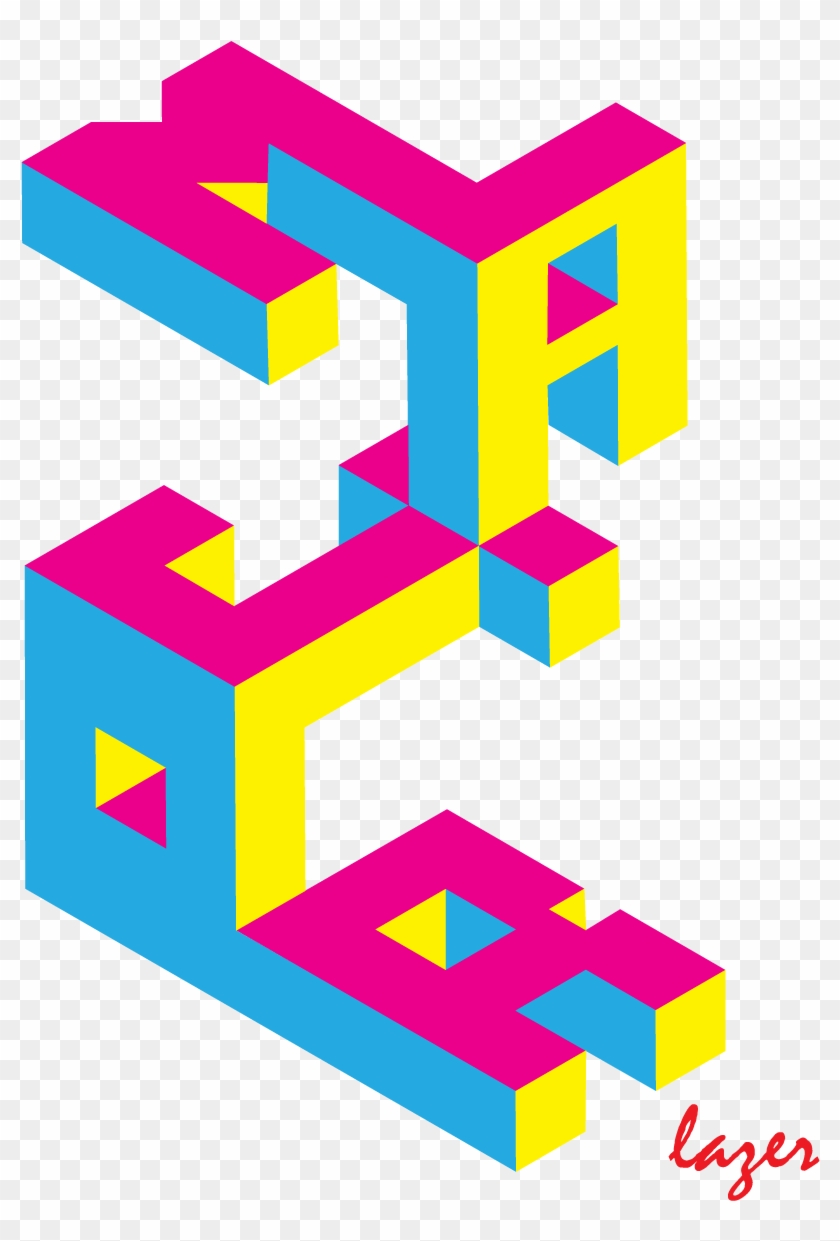 3d Major Lazer Type Design, Inspired By Job Wouters - 4th Of July Clipart #3453481