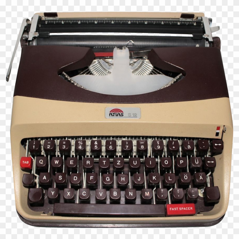 Vintage Manual Typewriter Atlas Antares 50s 60s - Space Bar Clipart #3453555