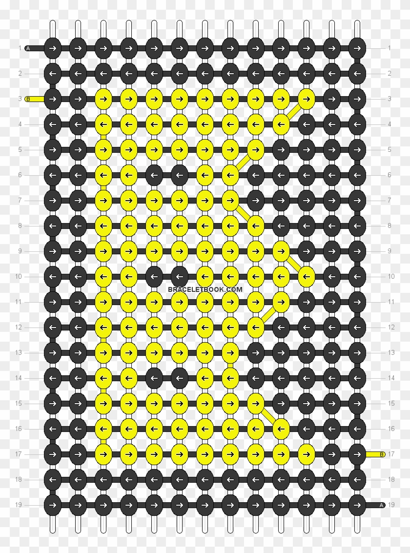 Alpha Pattern - Pattern Template Friendship Bracelet Clipart