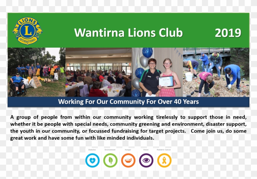 Through Our Support For Programmes Such As Lions Eye - 10 Year Warranty Clipart
