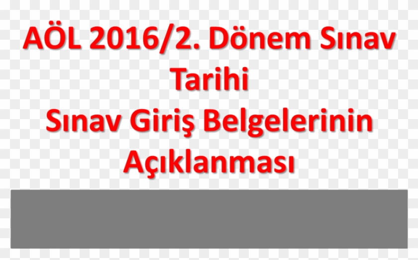 Acik Lise 2016 2 Sinav Giris Yerleri 18 19 Mart 2017 - Graphics Clipart #3453674