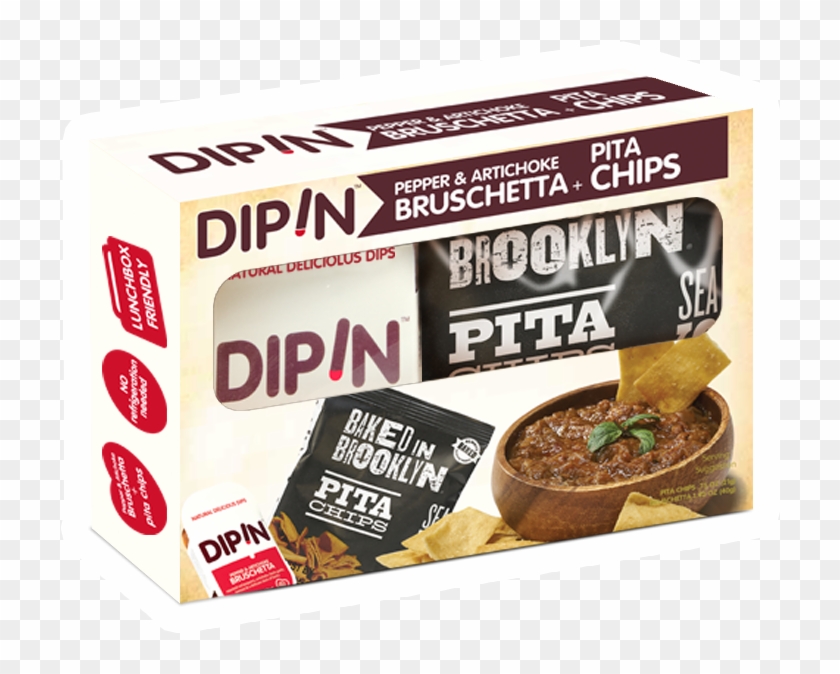 Pepper & Artichoke Bruschetta And Pita Chips - Pumpernickel Clipart #3453926