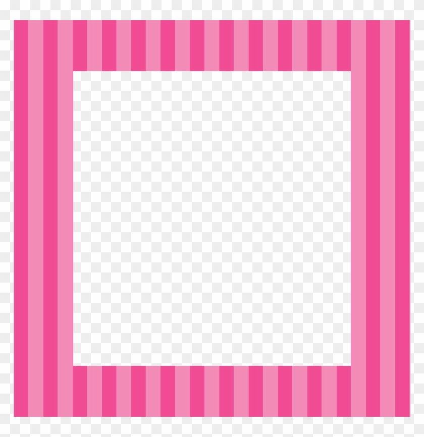 Molduras Em Png Para Photoscape Rosa - Moldura De Listras Rosa Clipart