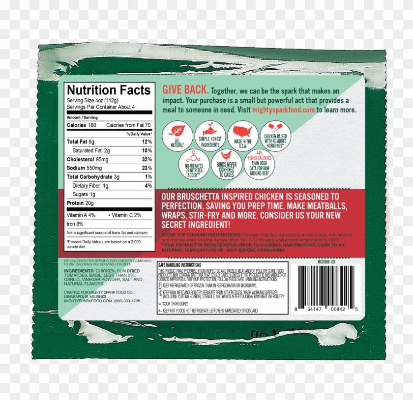 Bruschetta Ground Chicken - Coquelicot Clipart