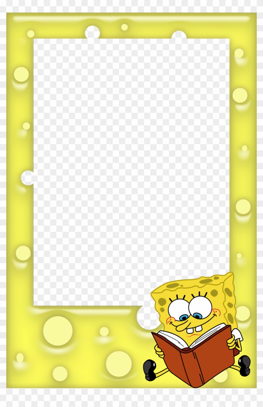 Tudo Para Photoscape Molduras Infantis - Frame Spongebob Clipart #3454518