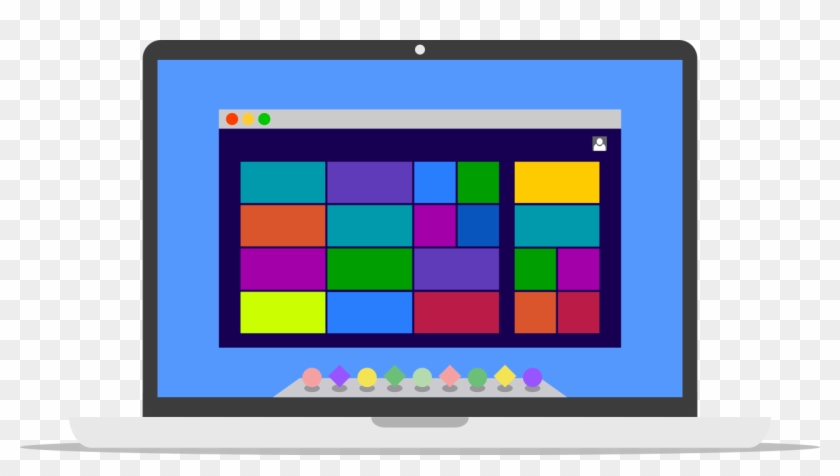 Macbook Running Virtual Machine - Flat Panel Display Clipart