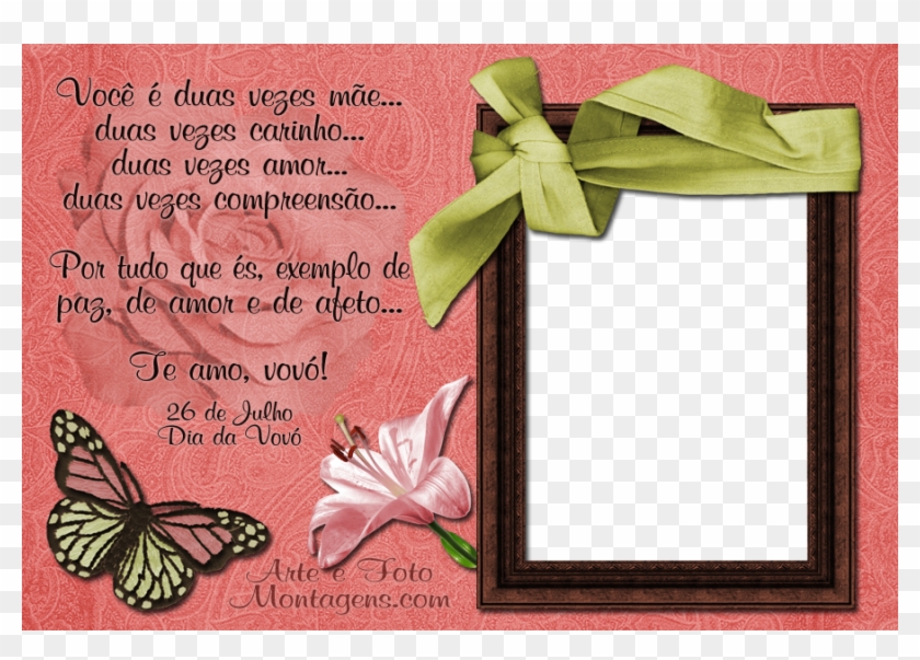 Photoscape Online Montagem - Moldura Dia Dos Avós Clipart