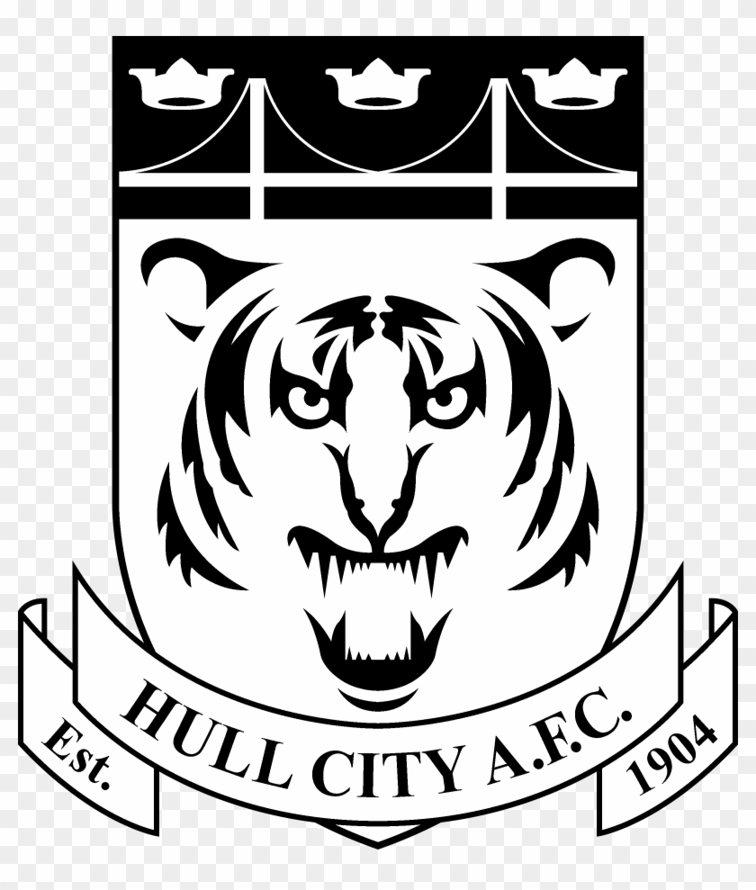 Hull Logo Black And White - Hull City A.f.c. Clipart #3454969
