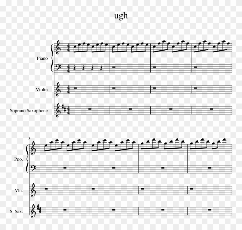 Print - Sheet Music Clipart #3454997