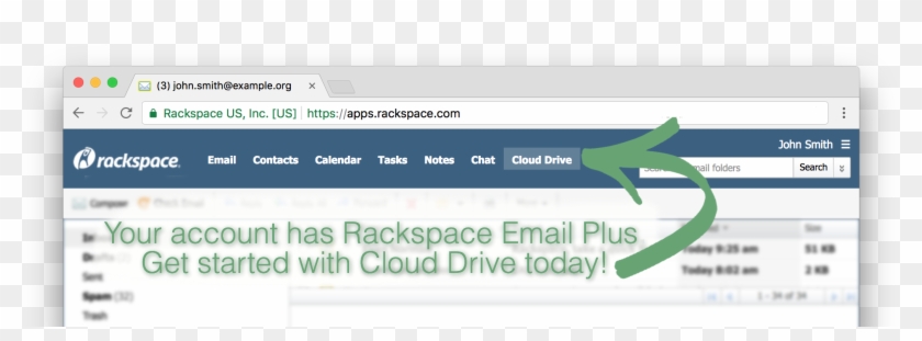Back Up And Share In The Cloud - Rackspace Clipart #3455402