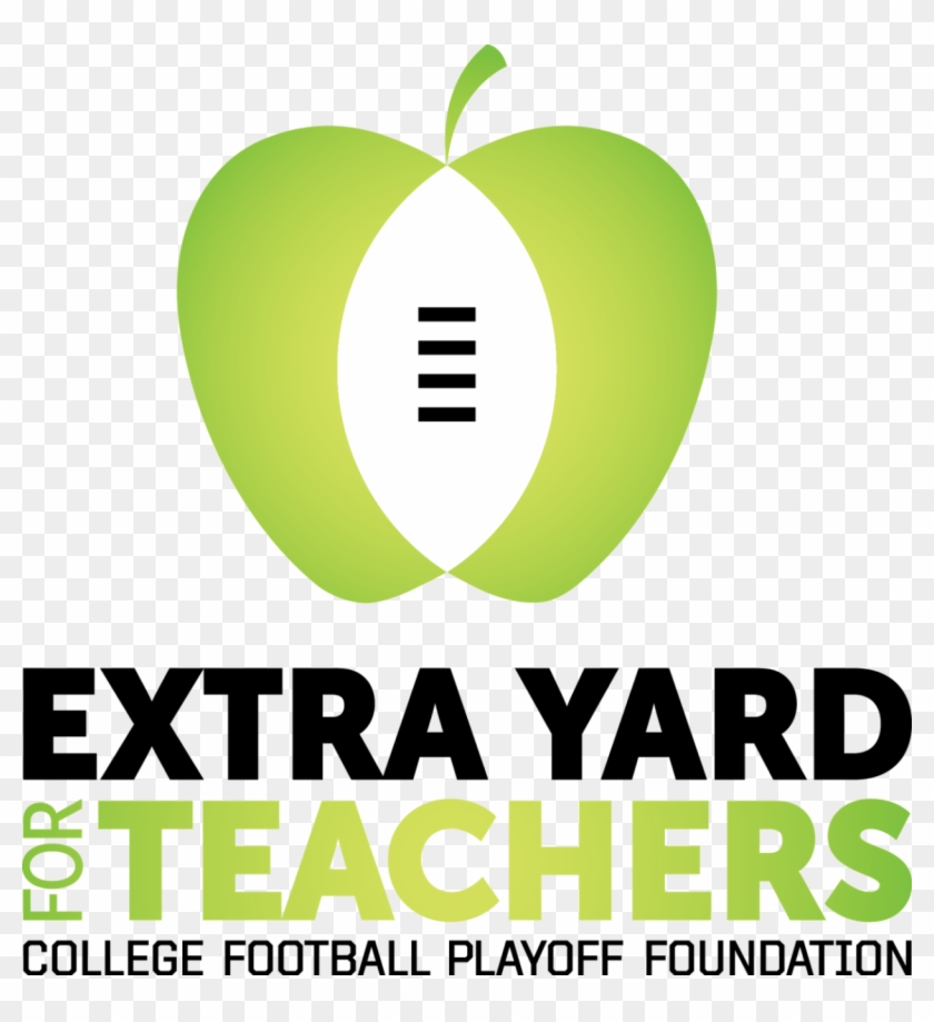 Cfp Extra Yard For Teachers With Text - Extra Yard For Teachers Png Clipart