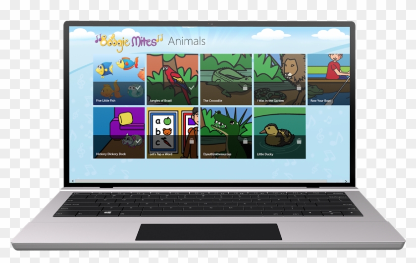 Boogie Mites On Laptop - Netbook Clipart